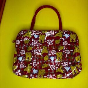 Pooh Vintage Checkered Red Bag